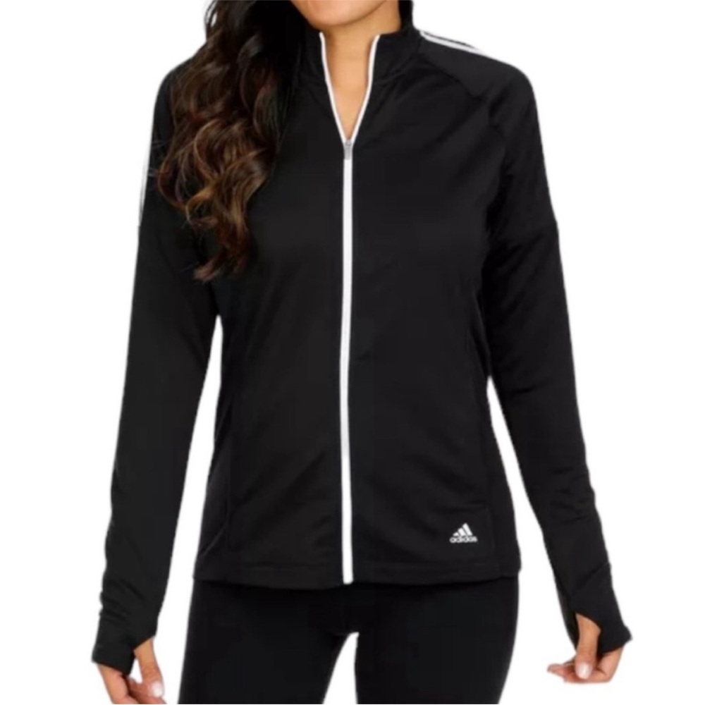 Adidas Golf Women's Black Zip Up Jacket Size L